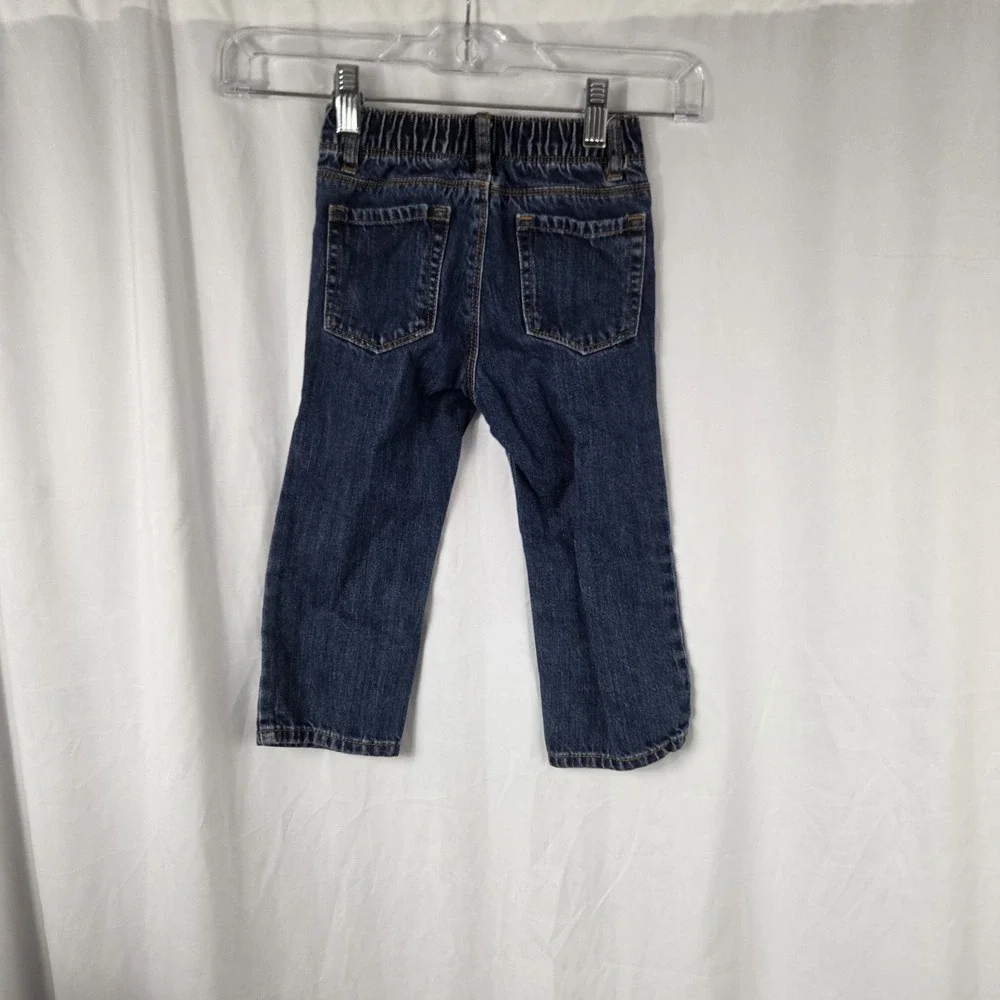 Old Navy Toddlers Size 2T Elastic Waist Pull On Jeans Blue